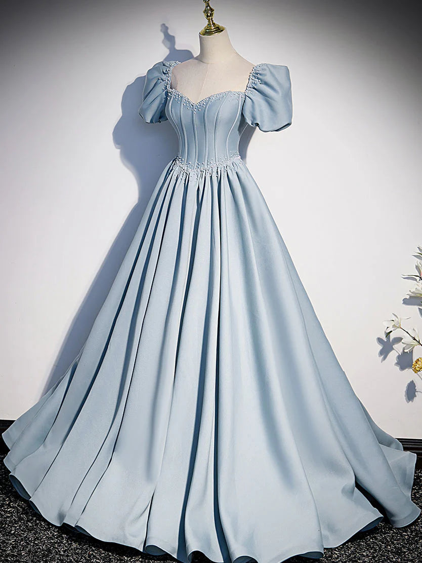 Ball Gown Quinceanera Dresses Princess Dress White Off Shoulder Satin Long Prom Dress Satin Formal Dress