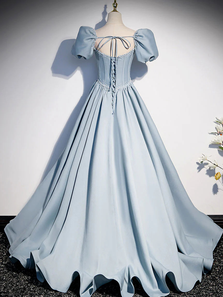 Ball Gown Quinceanera Dresses Princess Dress White Off Shoulder Satin Long Prom Dress Satin Formal Dress