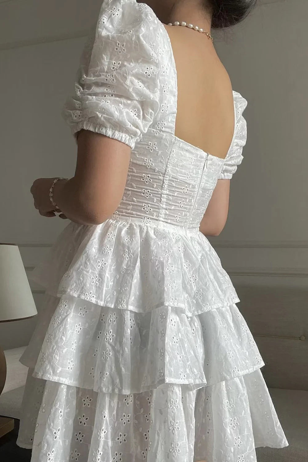 A-Line Square Neck Short/Nini Homecoming Dresses Graduation Dress Party Dress