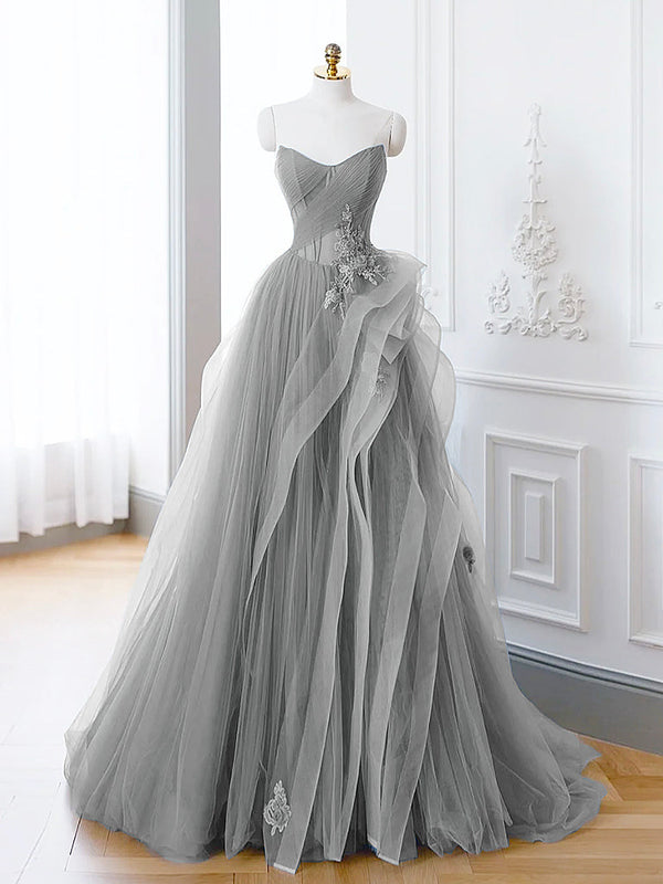 Green A-Line Off Shoulder Long Prom Dress Lace Long Evening Dress Beautiful