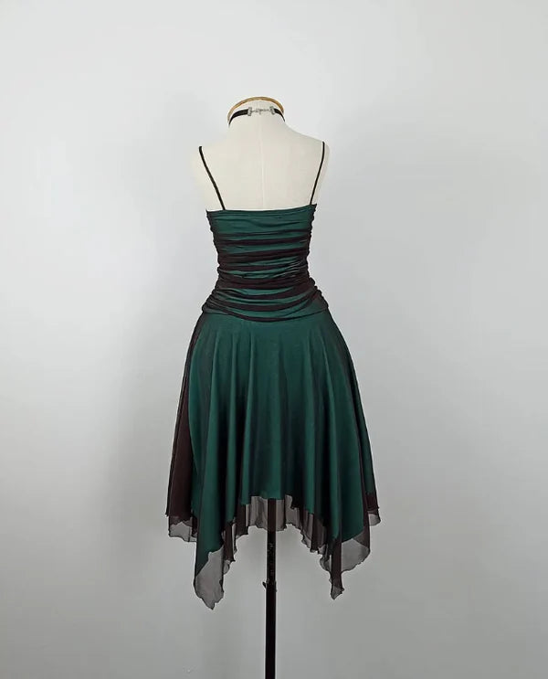 A Line Spaghetti Strap Pleated Short Prom Dress Charming Birthday Party Dress Lovely Graduation Dress Chic Homecoming Dress