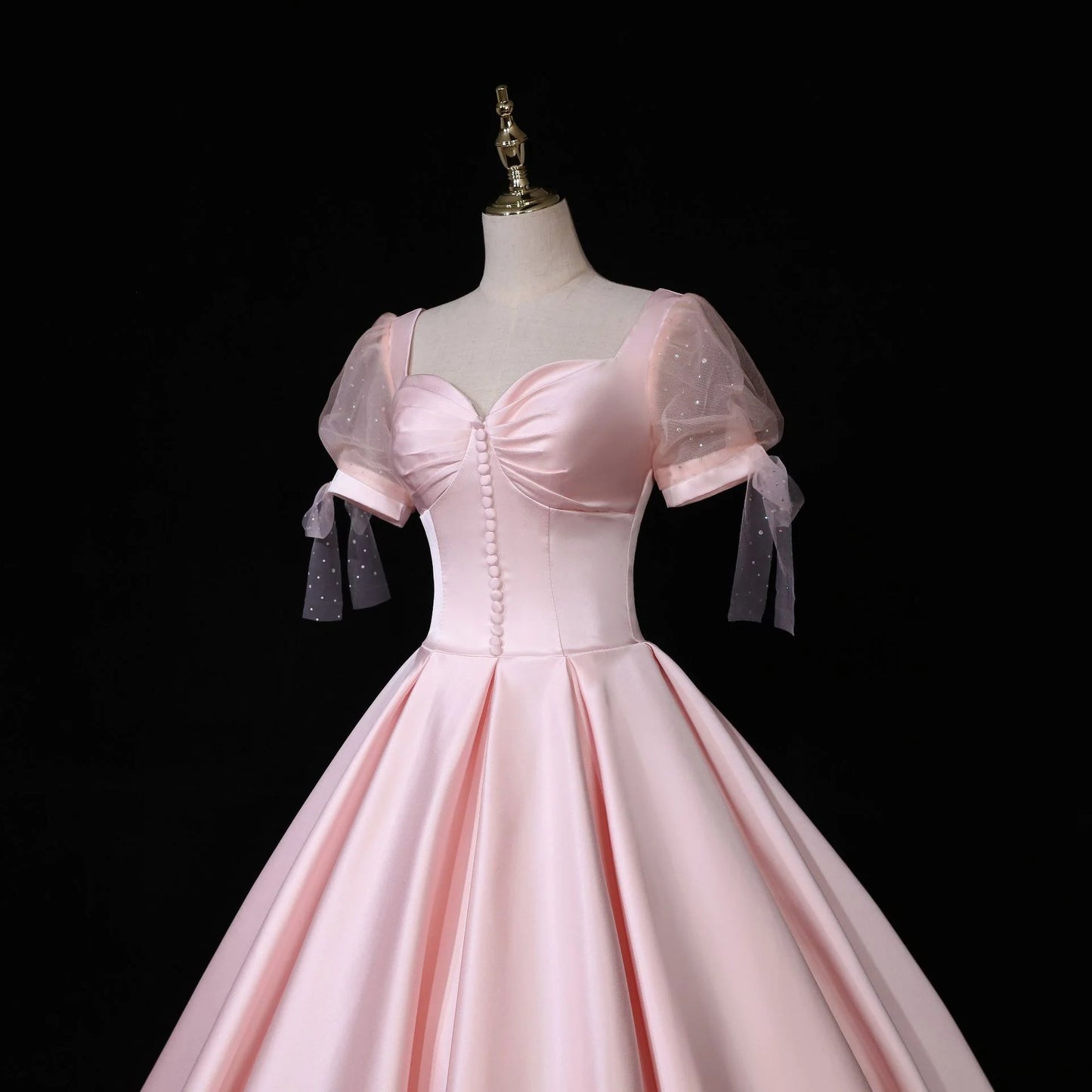 Ball Gown Quinceanera Dresses Satin Long Sweetheart Princess Sweet 16 Party Dress