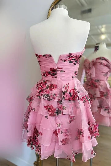 Sweetheart Sleeveless Short Prom Dress Charming Birthday Party Dress Lovely Graduation Dress Chic Homecoming Dress