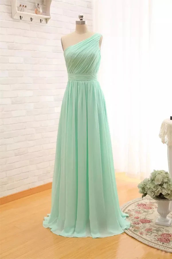 A-Line Criss Cross Sleeveless Floor-length Chiffon Bridesmaid Dress