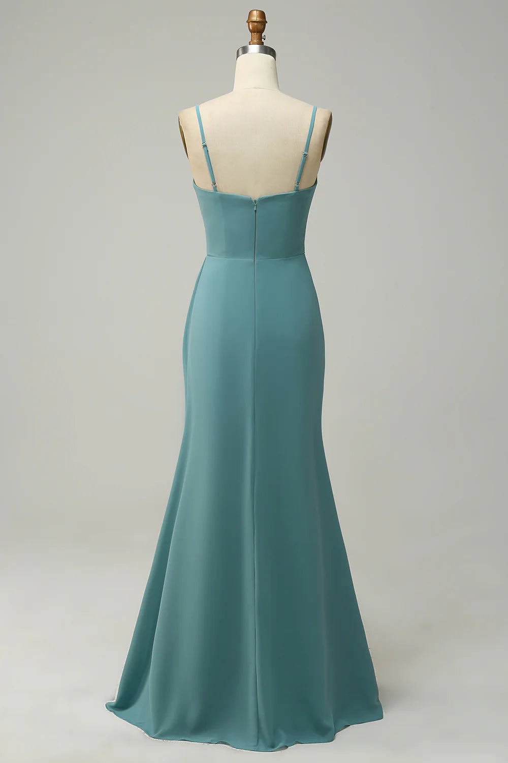 A Line Long Chiffon Long Bridesmaid Dress