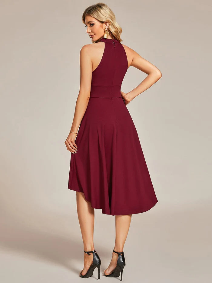 A-Line Halter Summer Sundresses Causal Cocktail Dress