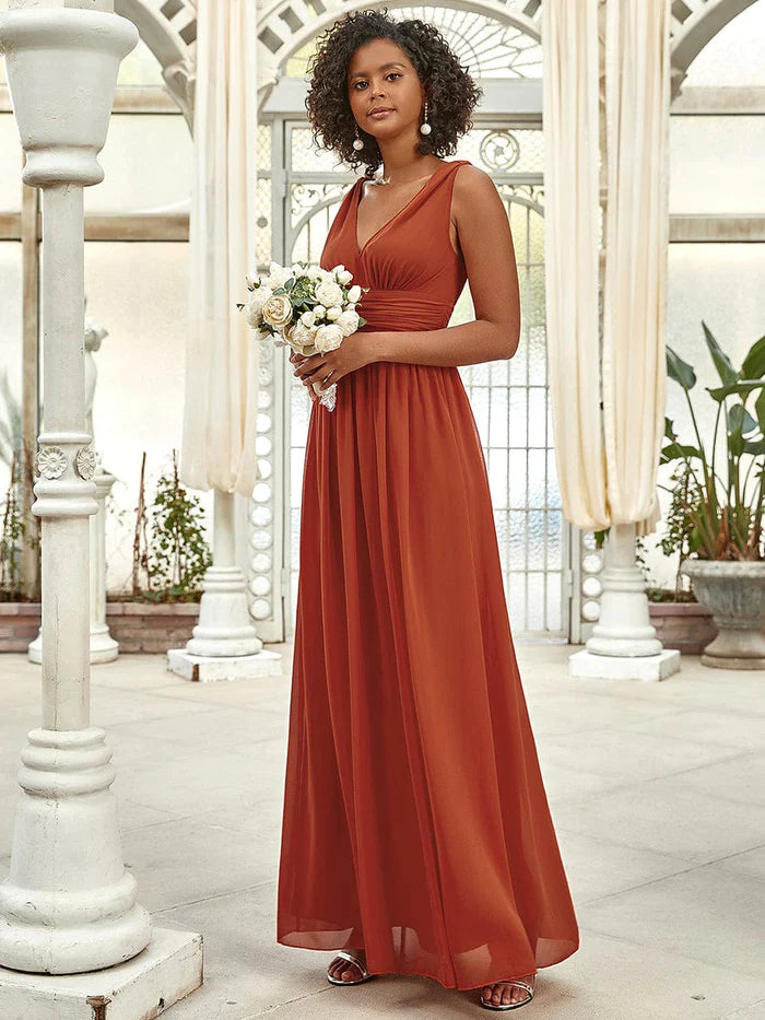 Burnt Orange Bridesmaid Dresses