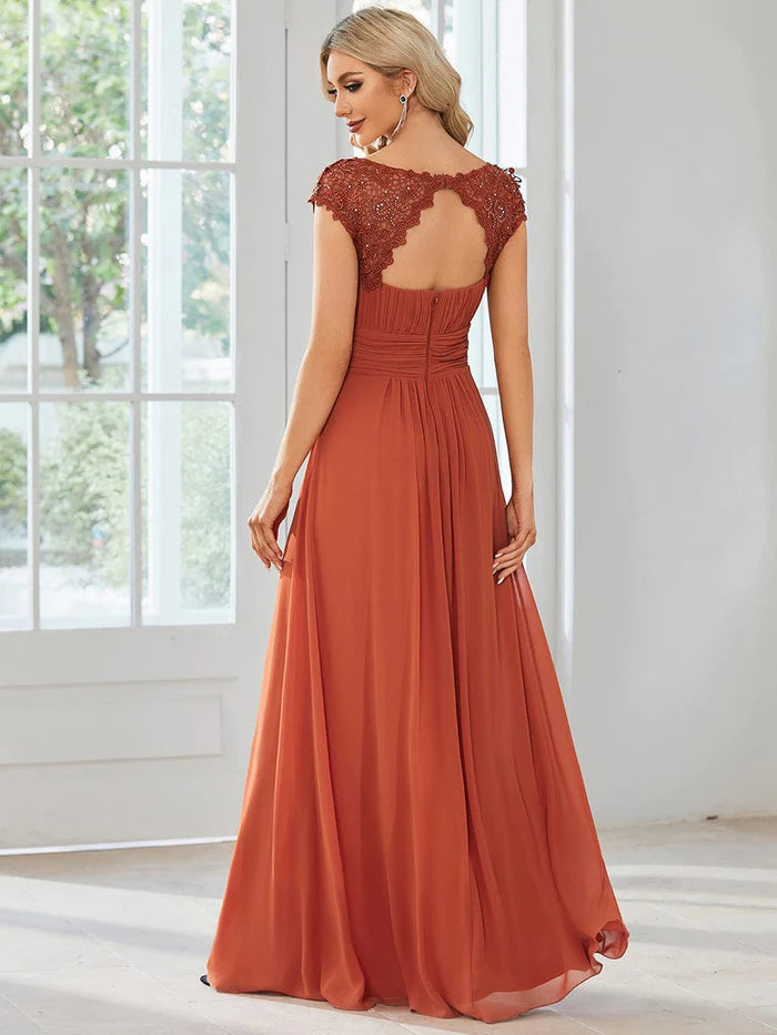 Burnt Orange Bridesmaid Dresses