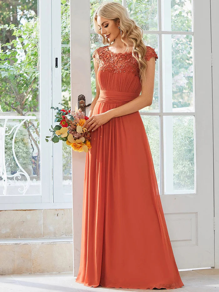 Burnt Orange Bridesmaid Dresses