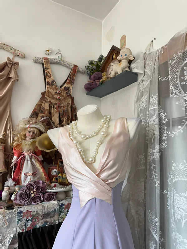 Elegant A Line V Neck Long Formal Prom Dress Simple Evening Party Gowns Sleeveless Wedding Guest Dress No With Neck accessories