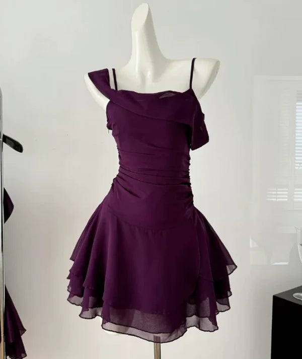 Cute A Line Straps Short Prom Dress Charming Birthday Party Dress Lovely Graduation Dress Chic Homecoming Dress