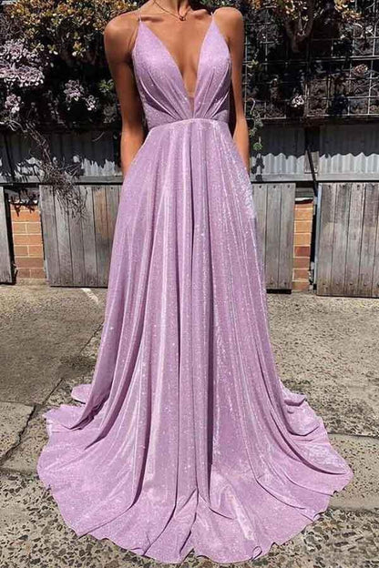 Deep V Neck Backless Sparkly Prom Dresses Sparkly Evening Dress Sexy