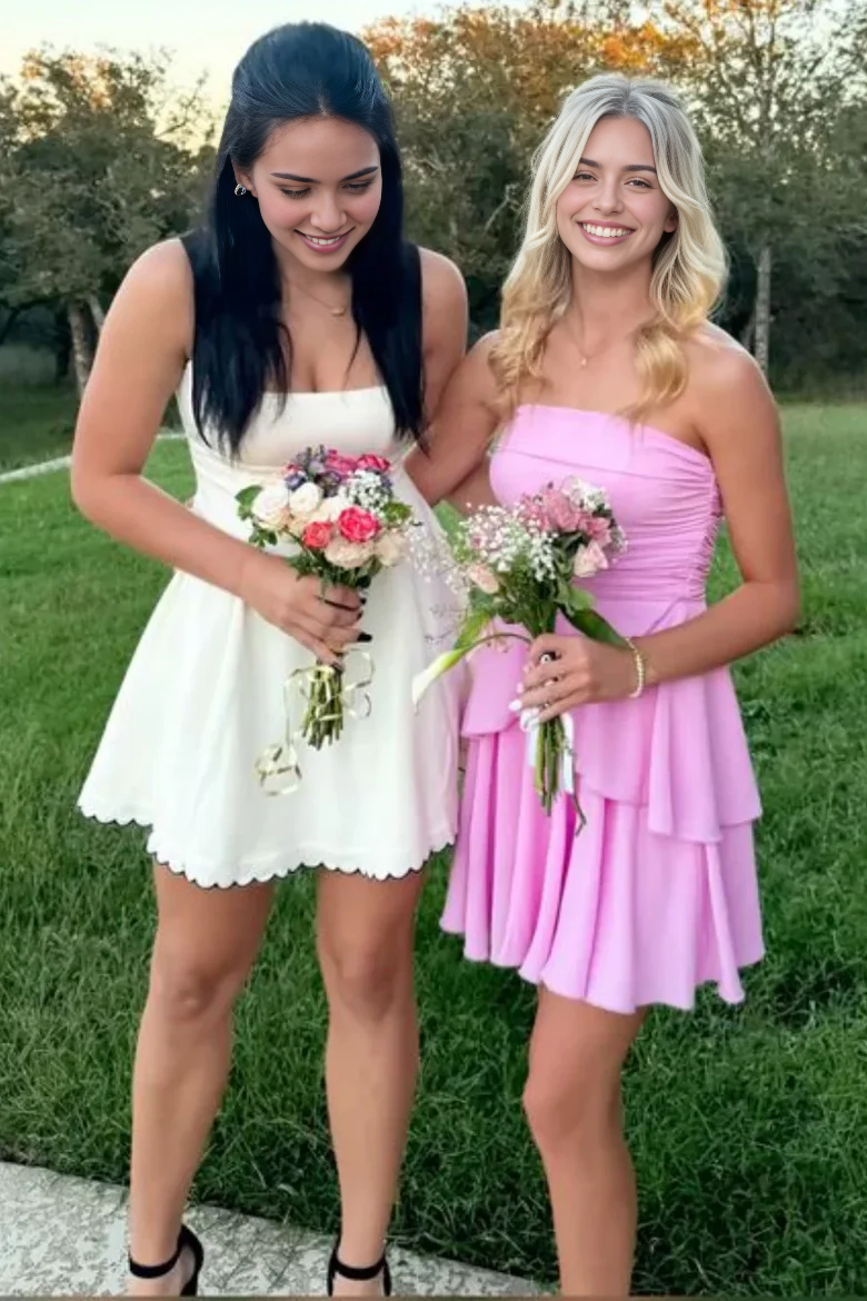 Sweetheart A-Line Strapless Short Prom Dress Charming Birthday Party Dress Lovely Graduation Dress Chic Homecoming Dress