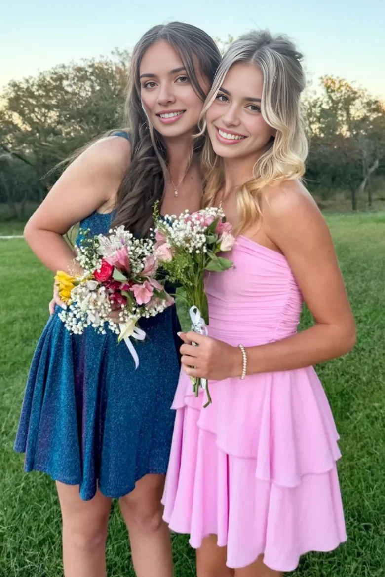 Sweetheart A-Line Strapless Short Prom Dress Charming Birthday Party Dress Lovely Graduation Dress Chic Homecoming Dress