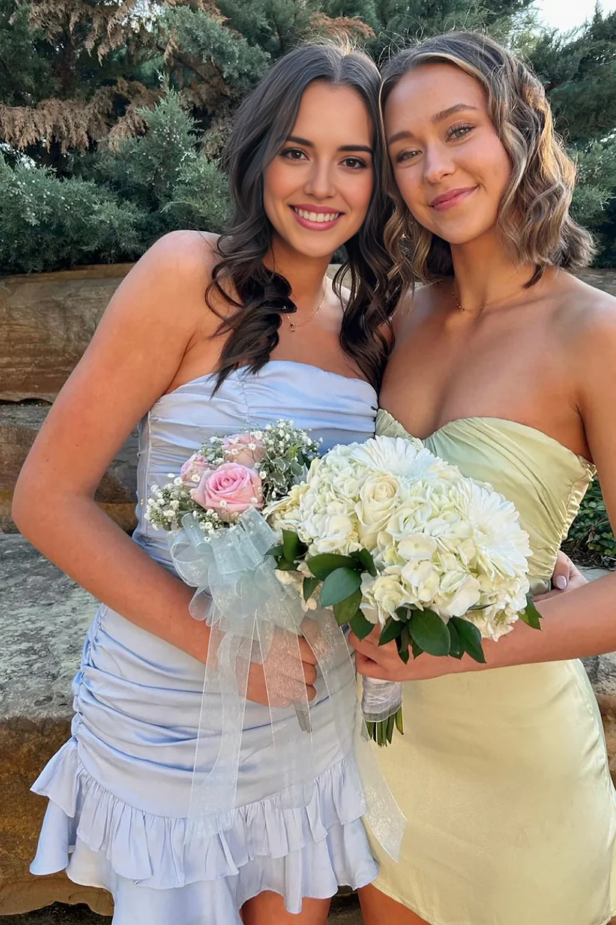 Cute Strapless Pleated Ruffle Short Prom Dress Charming Birthday Party Dress Lovely Graduation Dress Chic Homecoming Dress