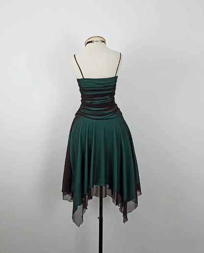 A Line Spaghetti Strap Pleated Short Prom Dress Charming Birthday Party Dress Lovely Graduation Dress Chic Homecoming Dress