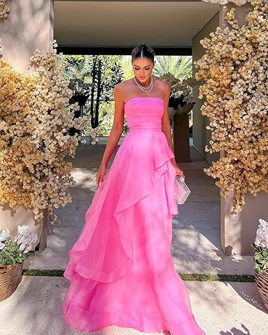 Unique Strapless A-Line Prom Dresses Long Gala Dress Formal Off Shoulder Charming Evening Dress