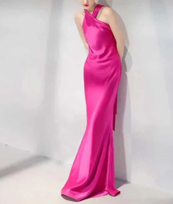 Mermaid Sleeveless Long Prom Dress Fashion Wedding Guest Dress Elegant Evening Party Dress