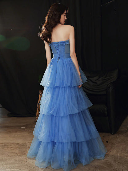 Ball Gown Quinceanera Dresses Princess Dress Sweetheart Neck Long Prom Dress Formal Blue Graduation Dress Sweet 16 Dress