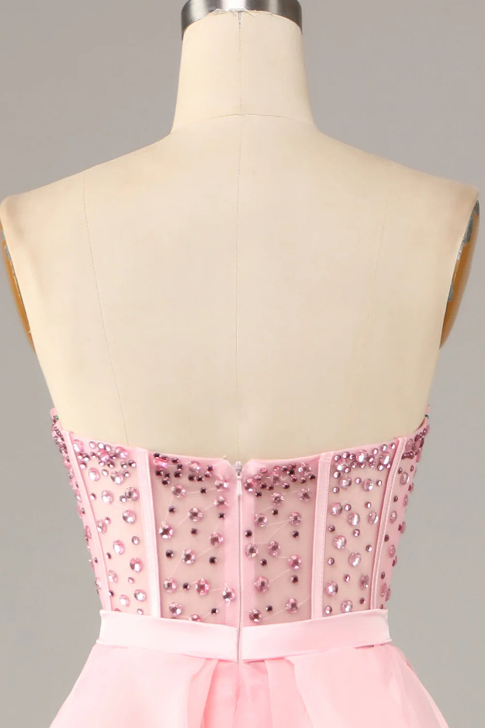 A Line Strapless Sparking Ball Gown Evening Dress Off Shoulder Sexy