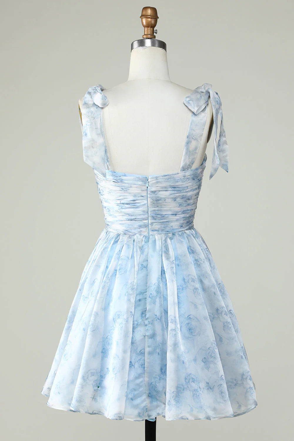 A Line Sweetheart Short/Mini Printed Cute Homecoming Dress With Ruffles