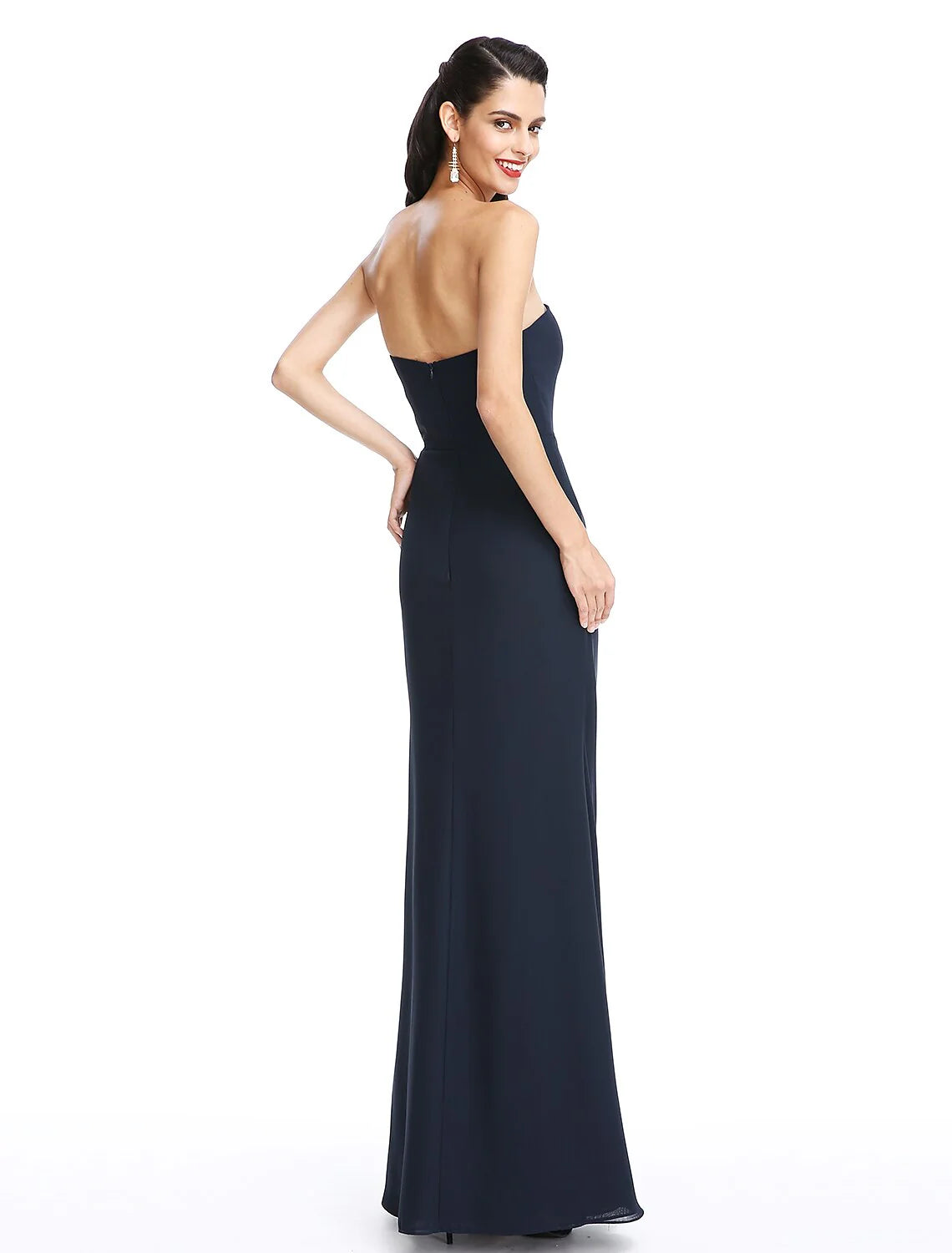 A-Line Mother of the Bride Dress Convertible Dress Scoop Neck Floor Length Chiffon Half Sleeve No with Appliques