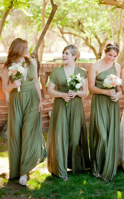 Open Back Garden Bridesmaid Dress with Sash