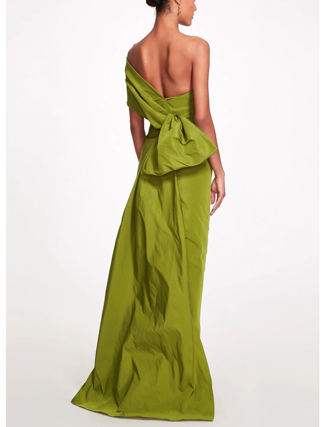 Sheath / Column Evening Gown Elegant Dress Formal Prom Sweep / Brush Train Sleeveless One Shoulder Taffeta Backless with Bow(s) Strappy Party Dresses Wedding Guest Dresses