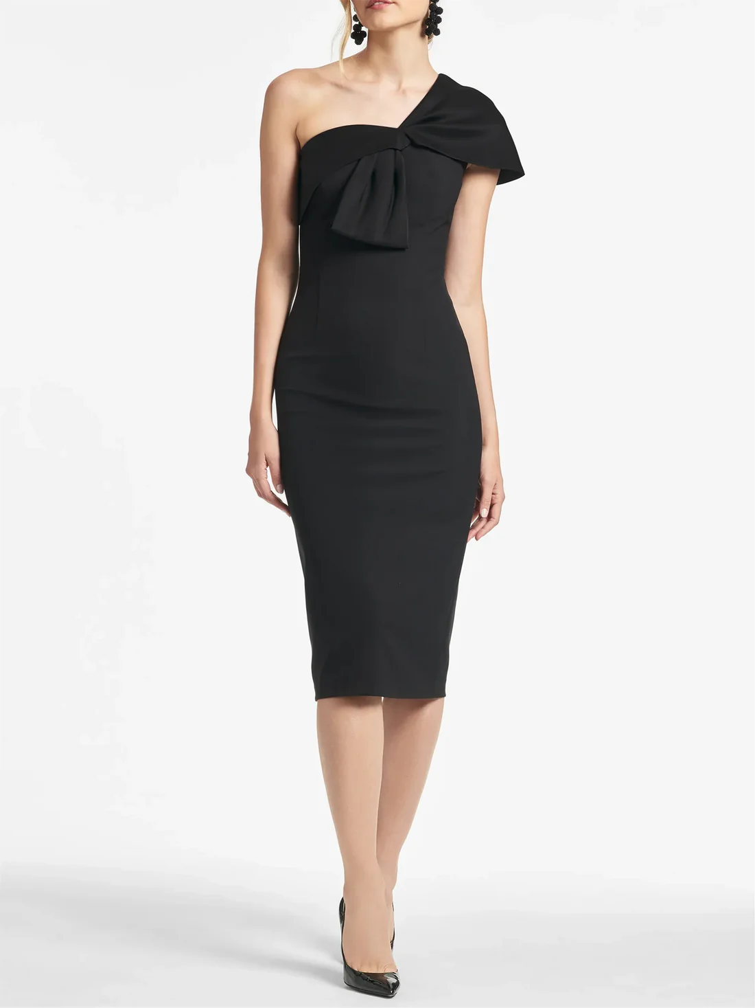 Slim fit/column style one shoulder tea length mother of the bride dresses  Evening Dresses